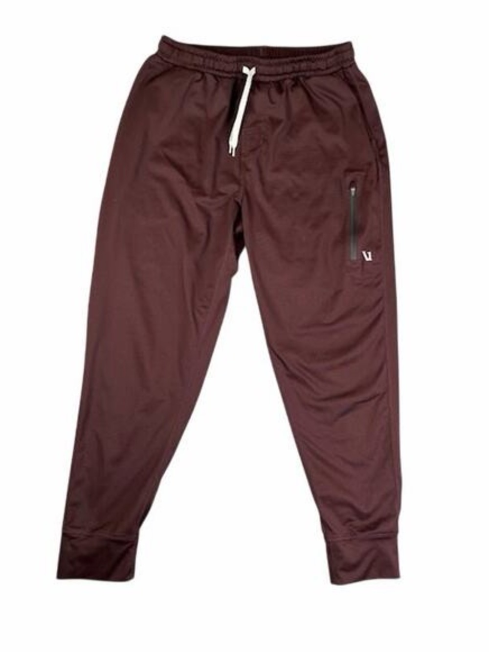 VUORI Men's Maroon Jogger Pants with Drawstring - Picture 3 of 4